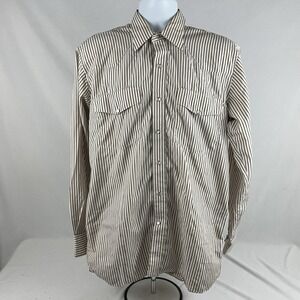 Crazy Cowboy Vintage Western Rodeo Shirt Pearl Snaps Size Large